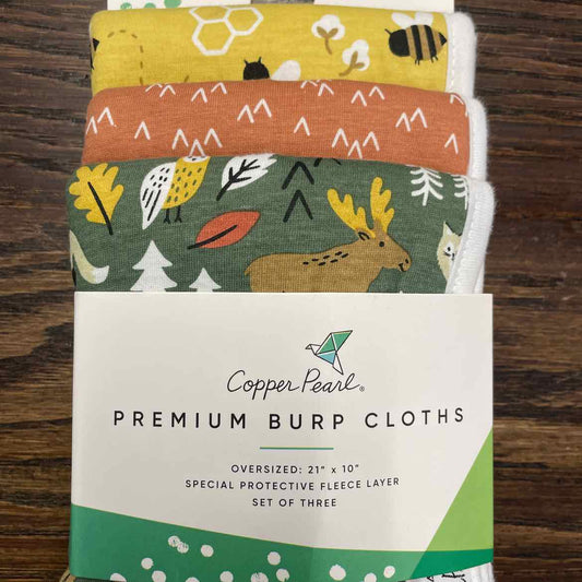 Copper Pearl Burp Cloth